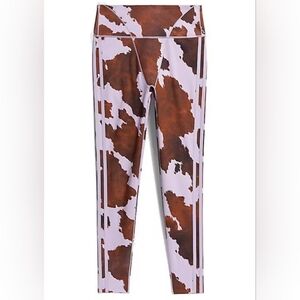 NWT Adidas x Ivy Park Cow-Print Tights | Purple Glow, XL